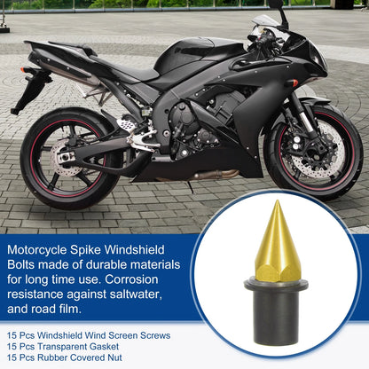 M5 Screws / Pack of 15 / Motorcycle Fairing Bolts Screws Nuts for Motorcycle