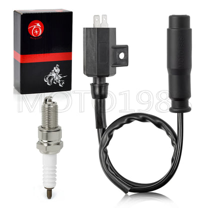 Ignition Coil + Spark Plug + Cap 4x4 for Kawasaki Teryx 750 (2008–2013)