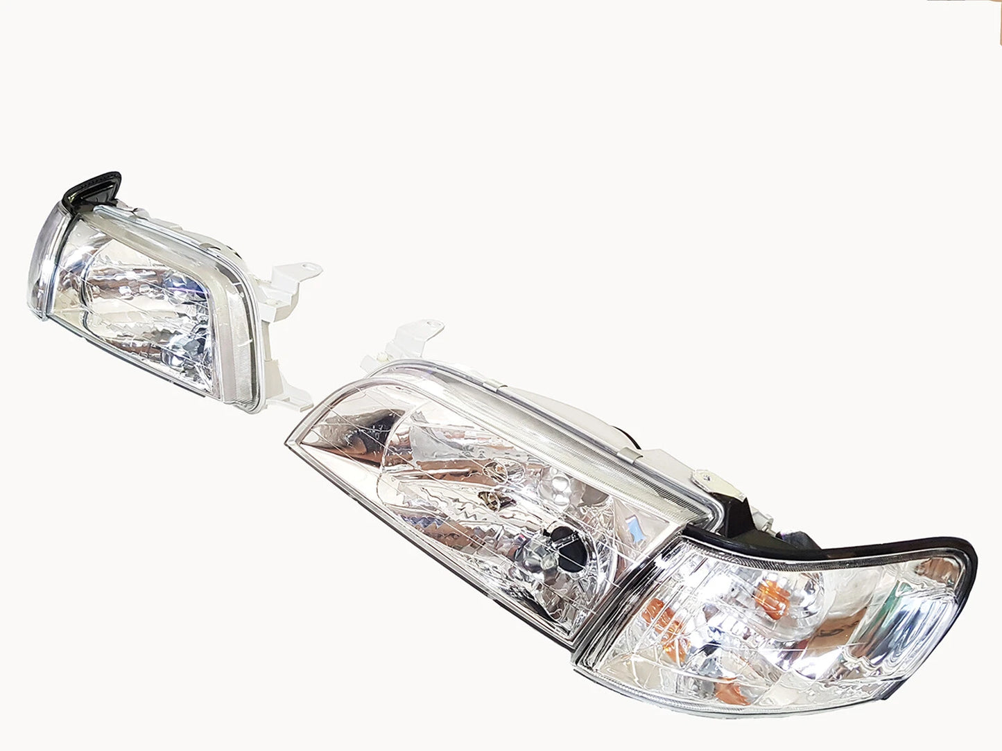 Diamond Clear Headlights for Toyota Corolla AE100 AE101 EE E100 Wagon (1991-1999)