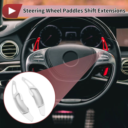 Silver Tone Aluminum Alloy Steering Wheel Paddles for Subaru Impreza (2008-2021)