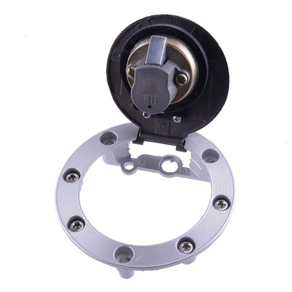 Locking Fuel Tank Gas Cap Cover w/ 2 Keys for Universal Modified Sk (N/A)