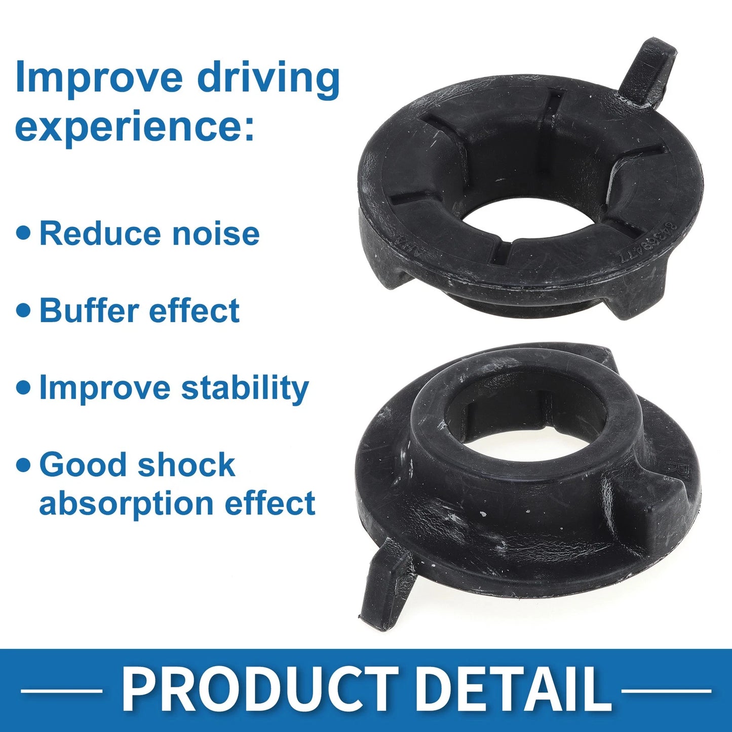 Lower Coil Spring Insulators for Cadillac CT4 Rubber (2020 - 2024)