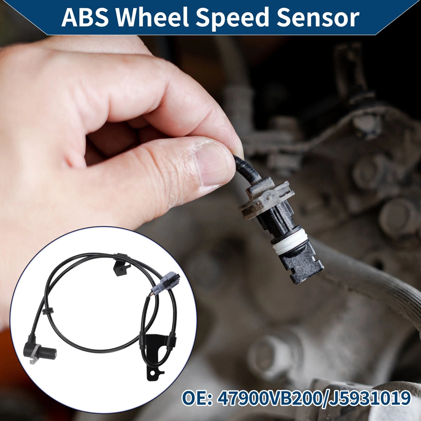 ABS Wheel Speed Sensor for NISSAN Patrol GR V (2000-2004)