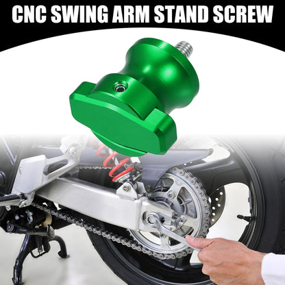 2pcs / 6mm / Universal Swing Arm Stand Screw Aluminum Alloy Green for Motorcycle