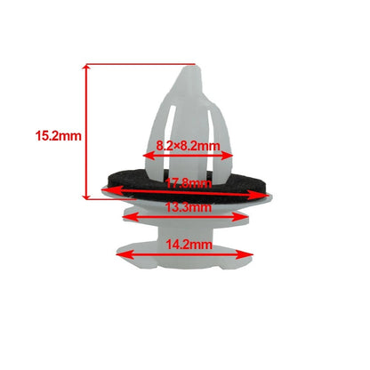 Rivet Door Panel Clips White Retainers for BMW E34–E39, E46 (1988–2006)