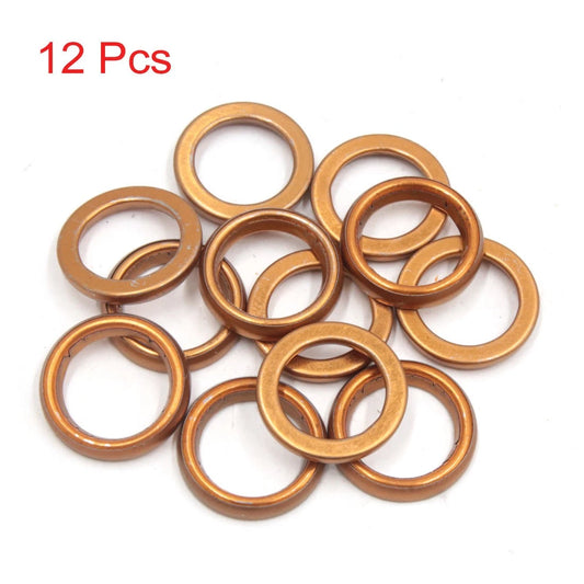 12Pcs / 30mm OD / Metal Exhaust Pipe Muffler Gasket for GY6 125cc
