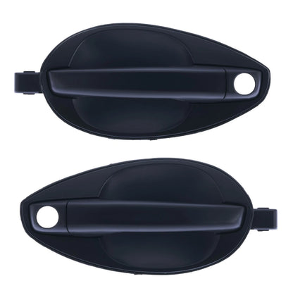 2 x Front Left & Right Outer Door Handle Black for Hyundai Tiburon (2003–2008)