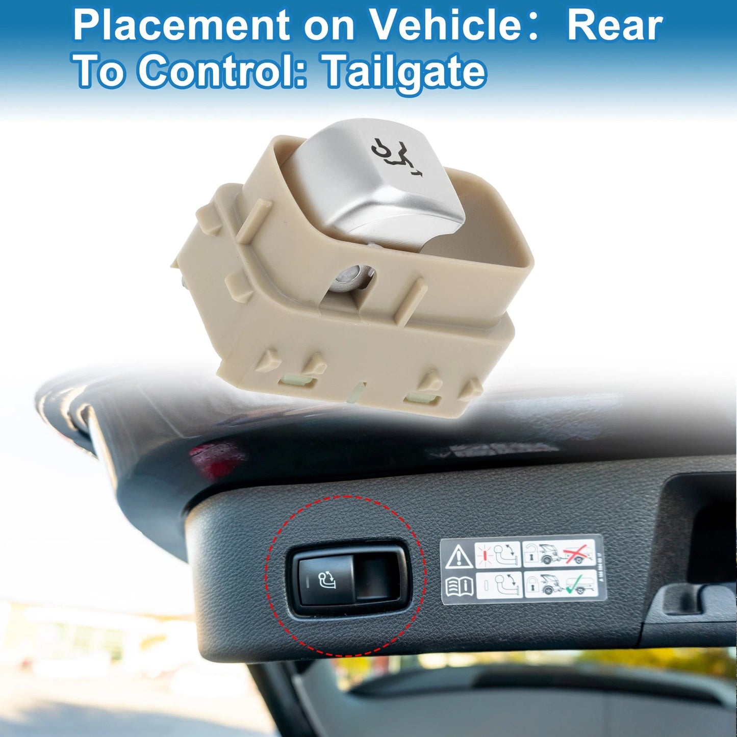 Trunk Release Switch for Mercedes E200 E300 AMG S65 L Beige (2003-2009)