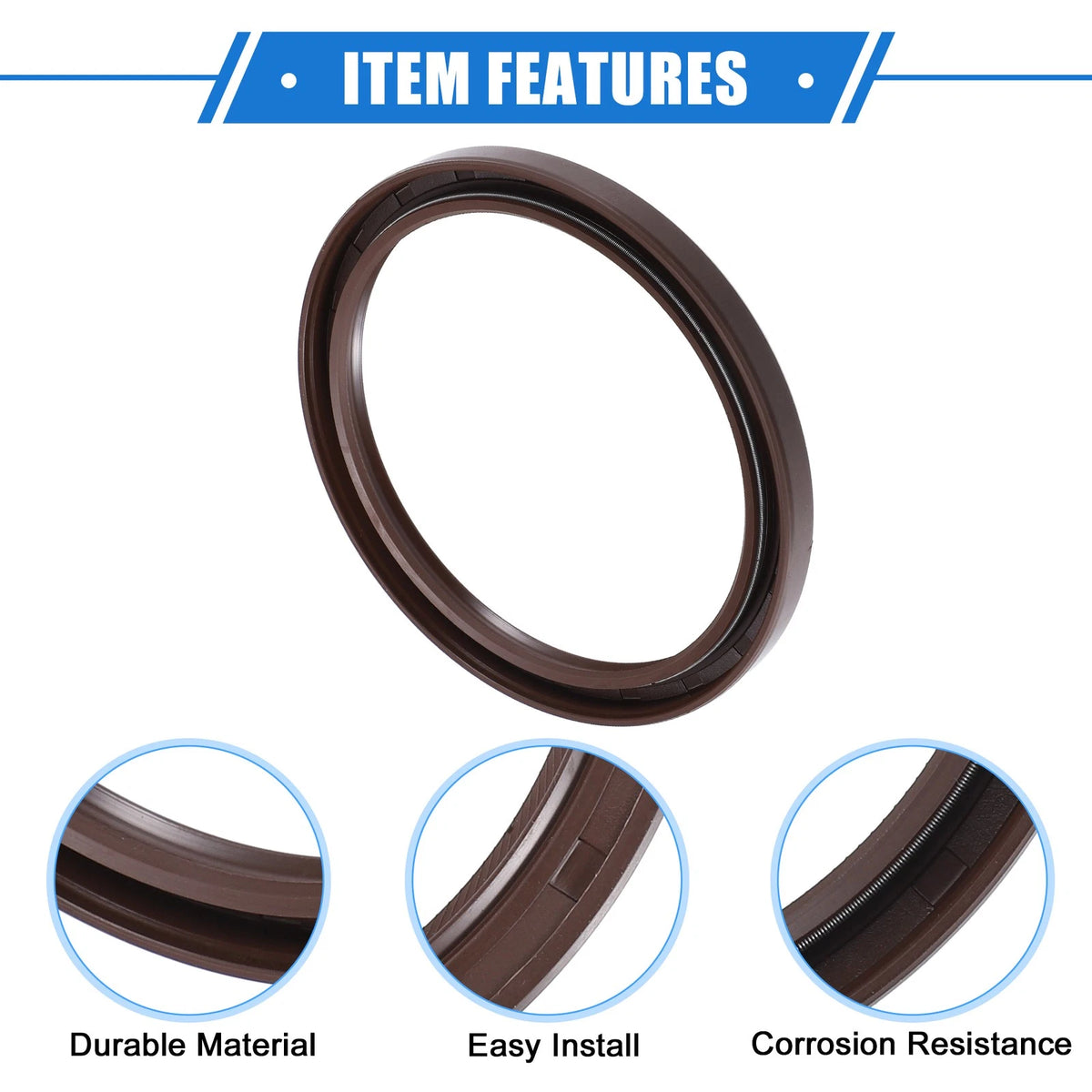 Engine Crankshaft Oil Seals for Toyota Sienna (1998-2015) Rubber