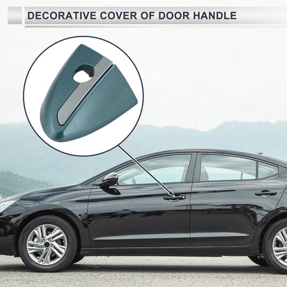 Blue Front Left Door Handle Lock Cylinder Cover for Toyota Corolla (2014-2018)