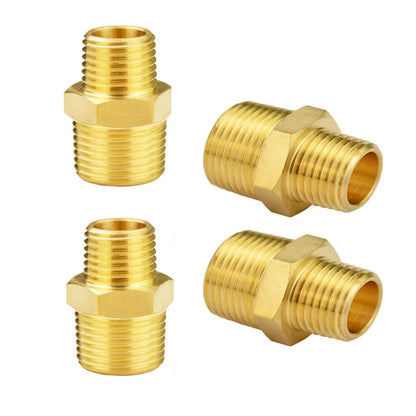 4 x 3/4" GHT x 1/2" NPT Brass Male Connector Hose Adapter Fittings