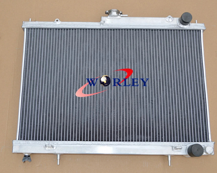 42mm Aluminum Radiator & 2 Fans for Nissan Skyline R33 R34 GTR GTS-T