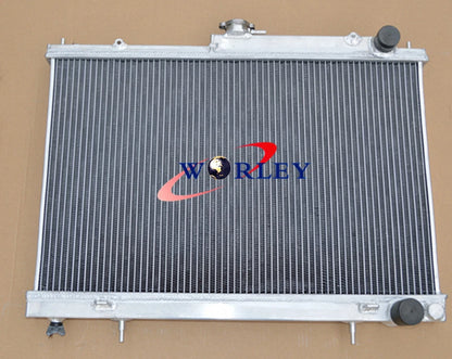 42mm Aluminum Radiator & 2 Fans for Nissan Skyline R33 R34 GTR GTS-T