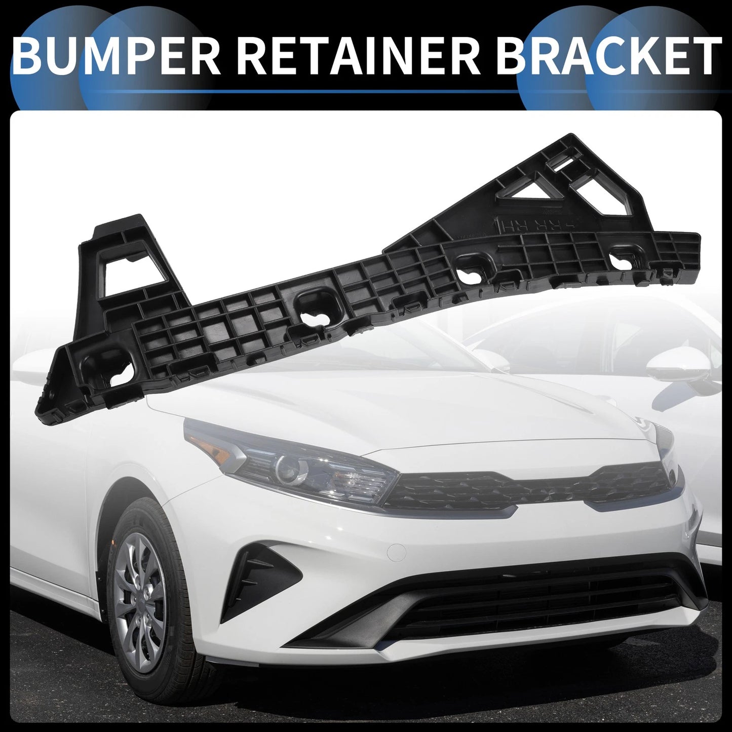 Right Rear Bumper Retainer Bracket for Kia Forte (2019-2021)