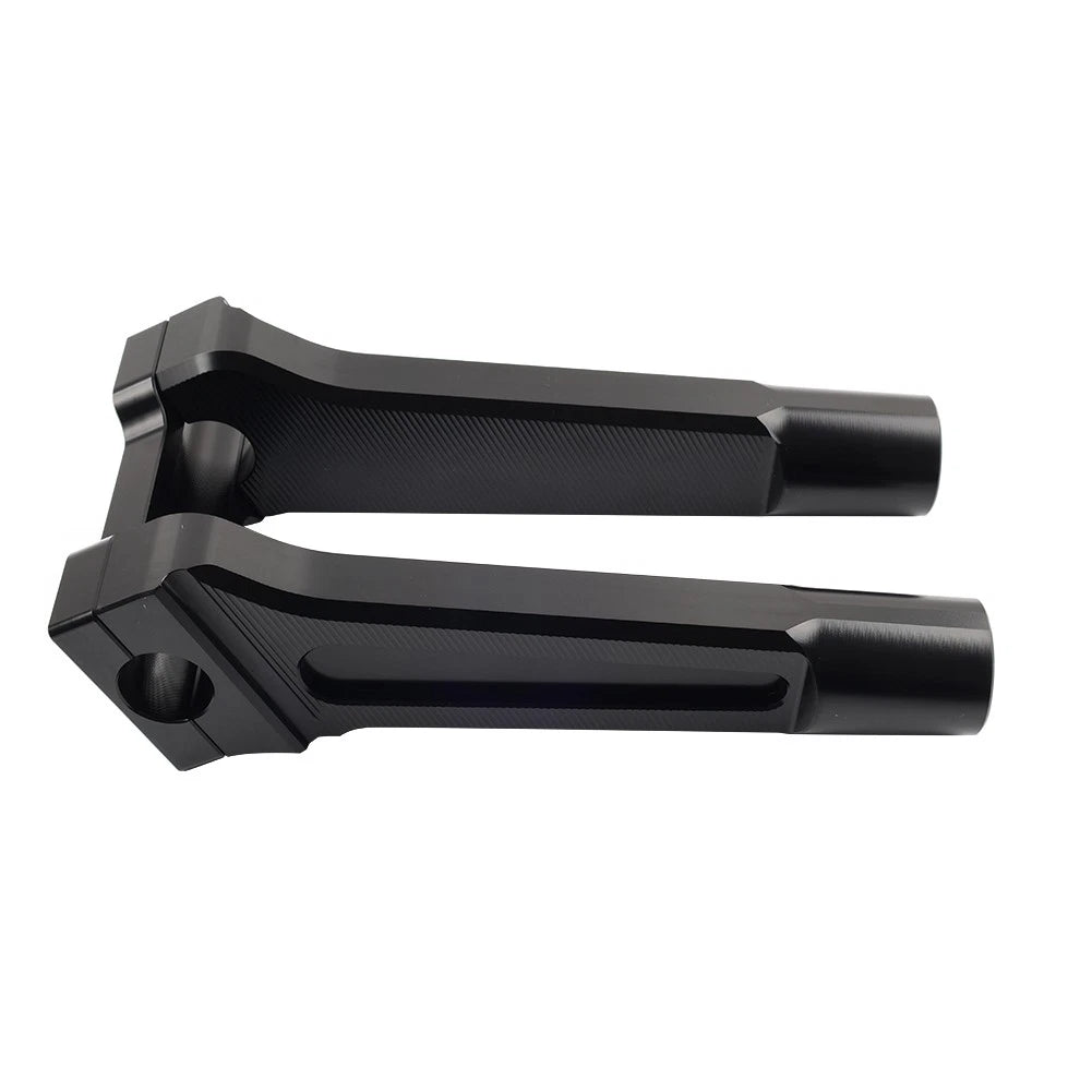 8" Pullback Handlebar Risers Clamp Black for Harley Softail Dyna (2000-2023)