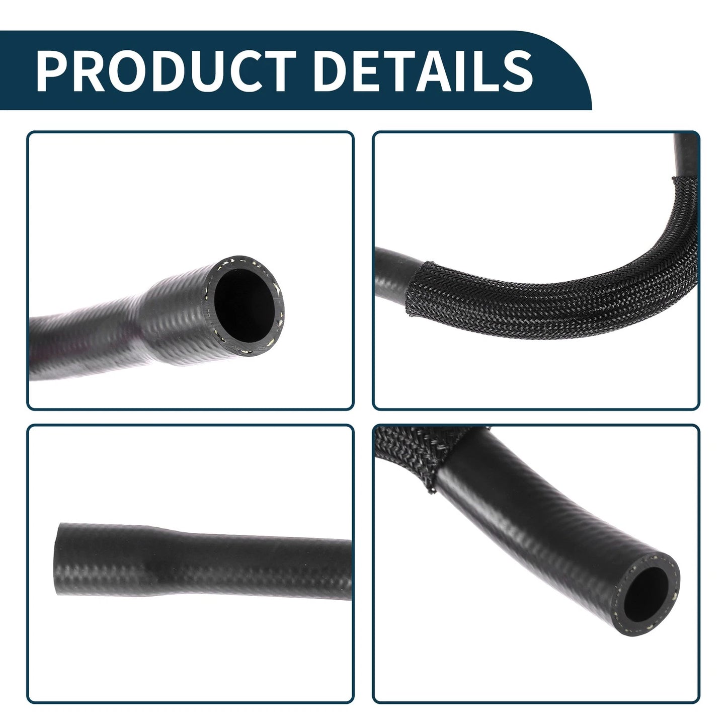 Radiator Hose Coolant Pipe for Volvo V50 (2012) - Rubber Black 1 Pcs