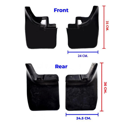 Splash Mudguard Rubber Mud Flaps Front Rear Fits Nissan Navara D22 2WD 1998-2005
