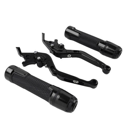 Black Extendable Brake Clutch Levers & Grips for Kawasaki Z1000 (2010-2023)