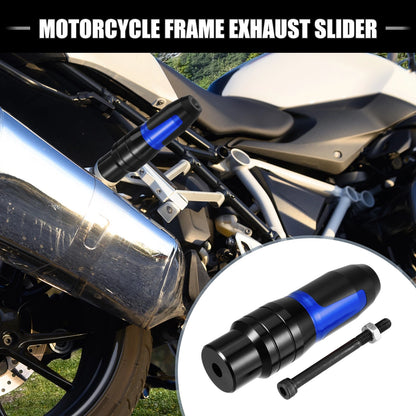 Blue Motorcycle Frame Exhaust Slider Protector for BMW R1250 (2019-2023)