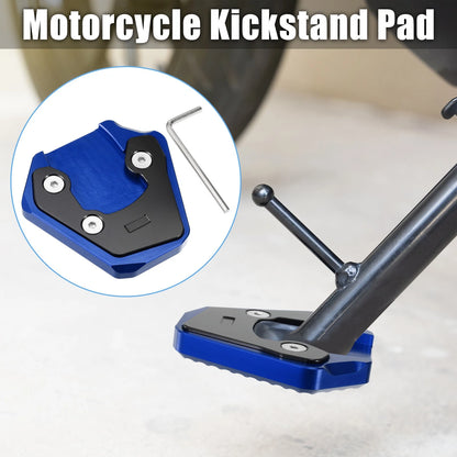Motorcycle Kickstand Plate Pad for Suzuki GSXS 750 (2017-2022) Black Blue