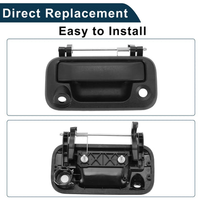 Black Tailgate Handle Bezel with Key Hole for Ford F-150 F-250 F-350 (2004-2008)