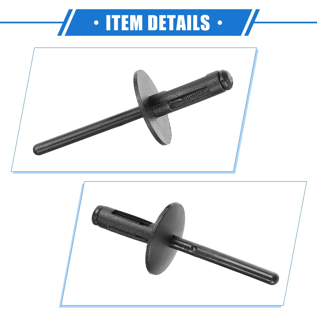 10 x Fender Liner Rivet for BMW X1 (2013-2023) Plastic Black