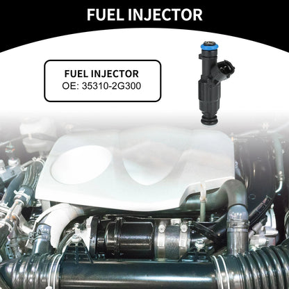 Fuel Injector for Kia Optima 2009-2010 2.4L Black (1 Pcs)