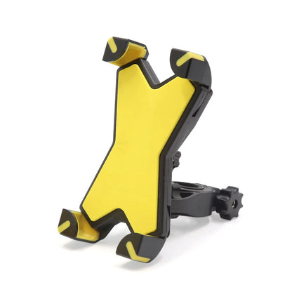 Handlebar Cell Phone Mount Holder Stand / Yellow Adjustable / for Motorcycle