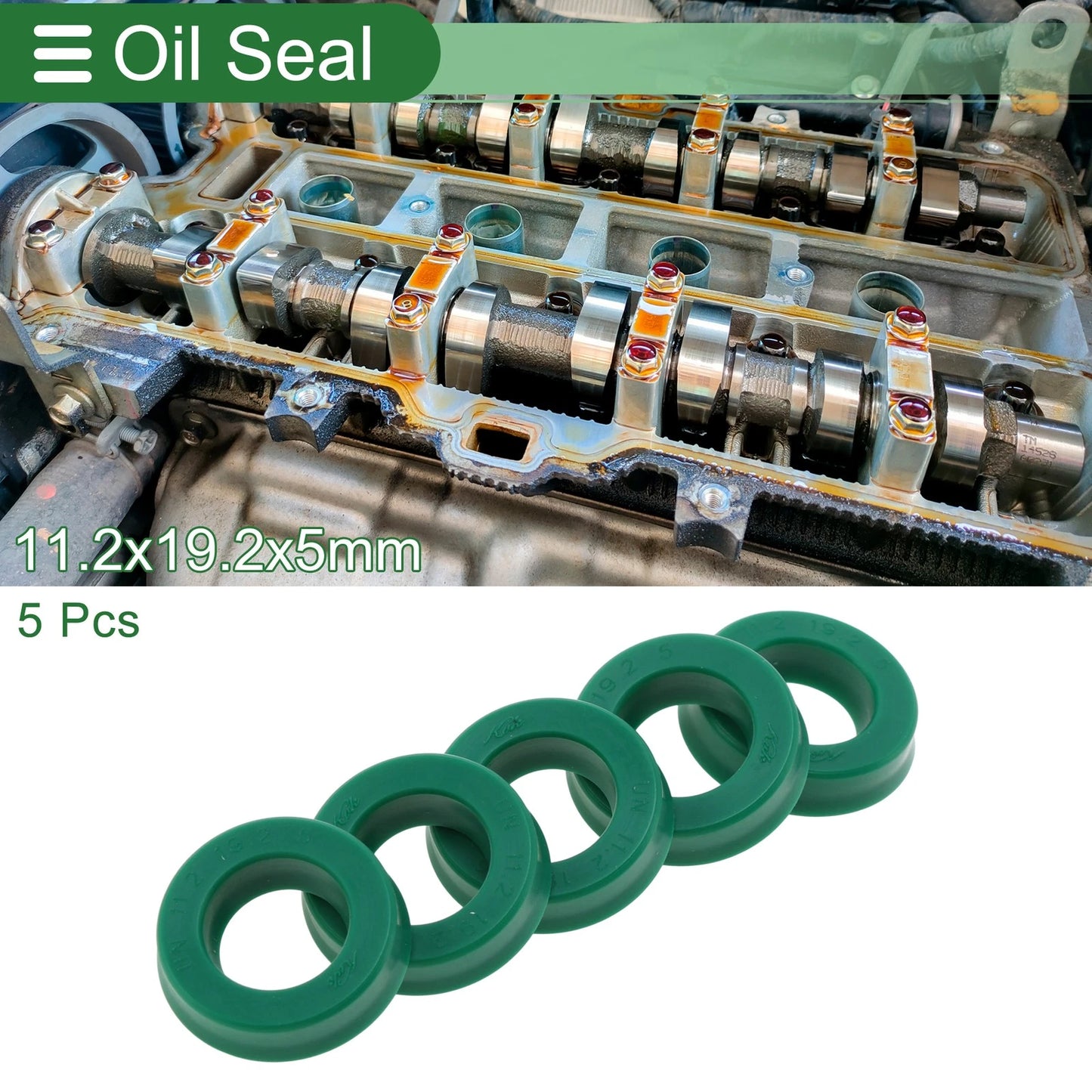 Oil Seal Rotary Shaft Seal TPU 11.2x19.2x5mm for Make Model