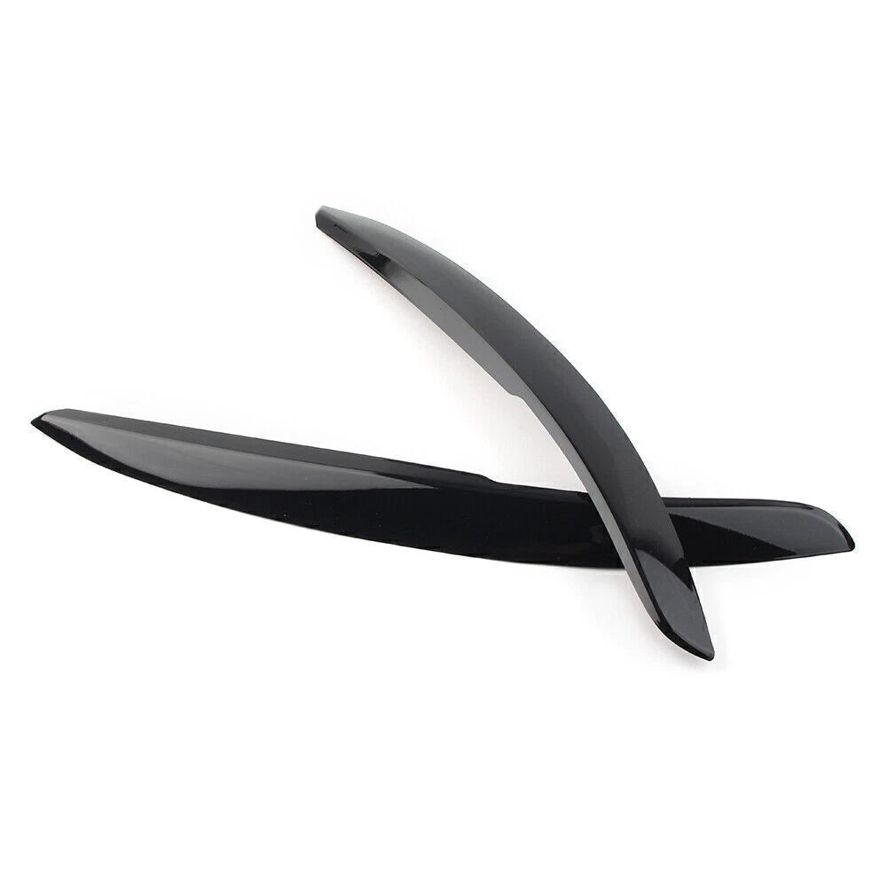 Headlight Eyebrow Cover Trim for VW Polo Mk5 6R 6C (2011-2017) Glossy Black