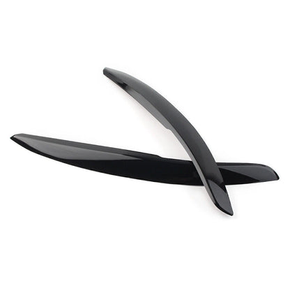 Headlight Eyebrow Cover Trim for VW Polo Mk5 6R 6C (2011-2017) Glossy Black