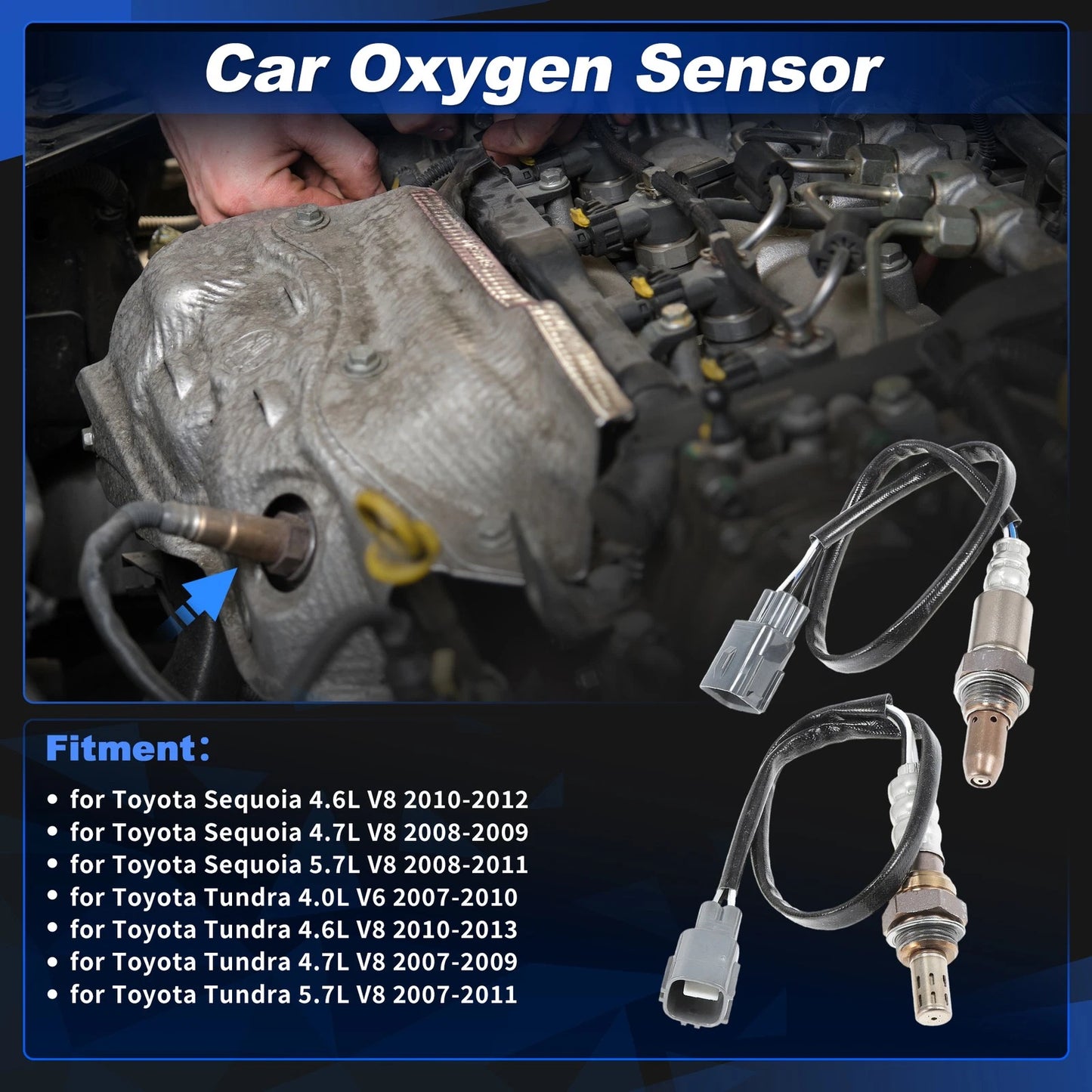 2 x Upstream & Downstream Oxygen Sensor for Toyota Tundra (2007–2010)