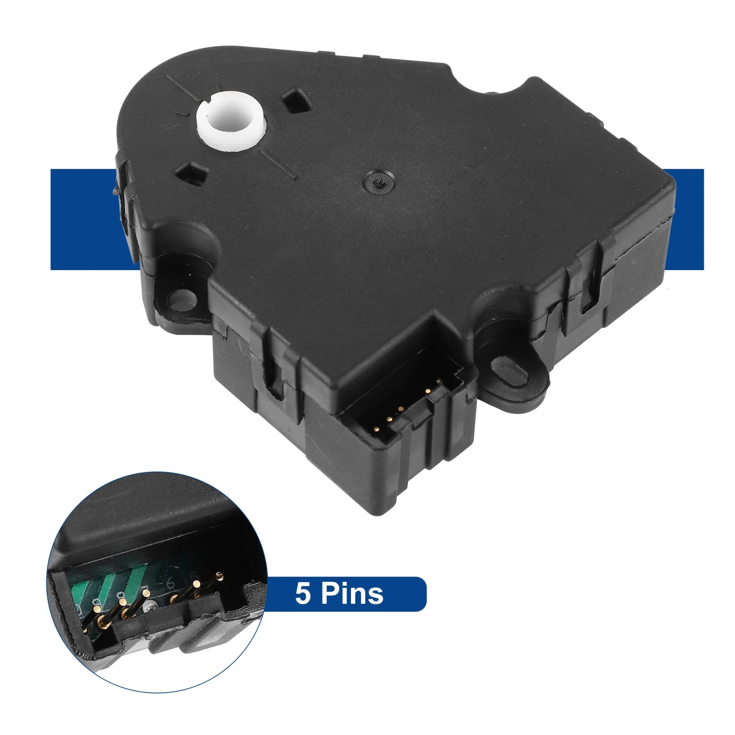 Air Door Actuator for Ford Fusion (Fits 2006-2012) - Metal Black, 1 Pcs