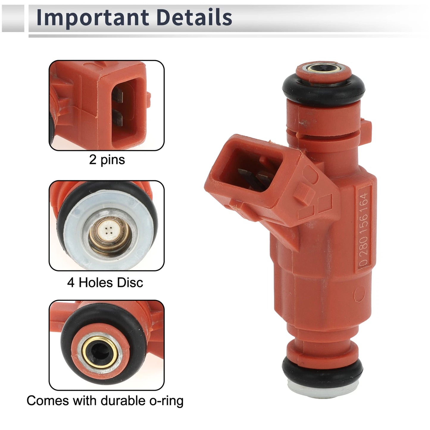 Fuel Injector 1 Pc for Honda Fit 1.4 8V (2003-2008)