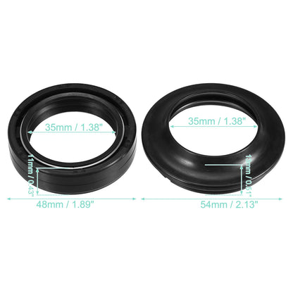 35x11mm Front Fork Shock Oil Seal Dust Seal for Kawasaki EX250 (2008–2013)
