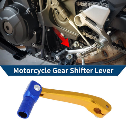 Gold Tone Blue Folding Gear Shifter Lever for Honda CRF150F (2003–2017)