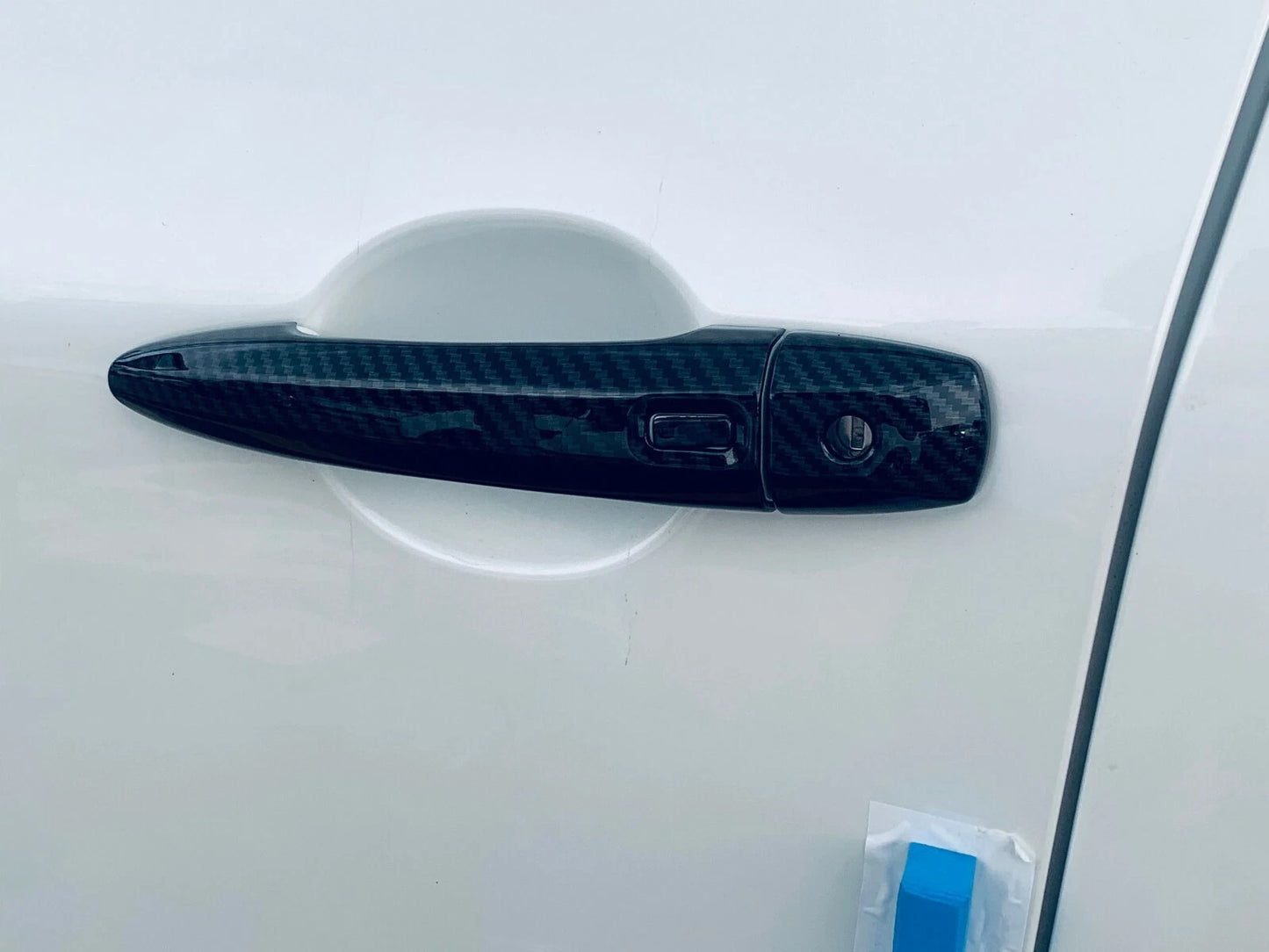Exterior Door Handle Carbon Fiber Cover Trim for Nissan Rogue (2021-2023)