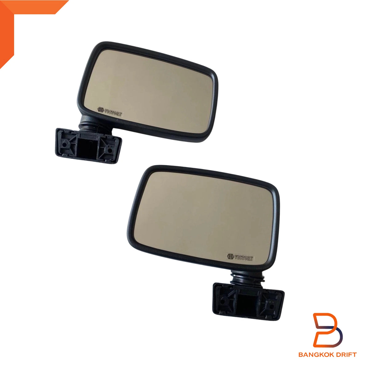 Black Side Door Mirrors for Holden Rodeo KB Ute (1980-1988)