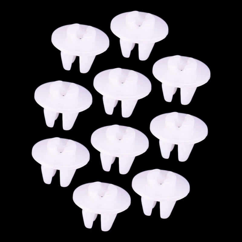 20 x White Headlight Grommet Nut Clips for Toyota