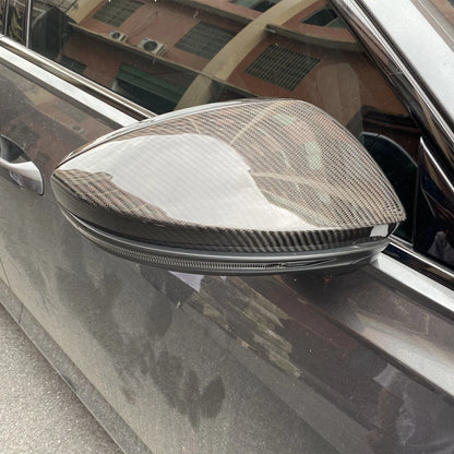 2 x Carbon Fiber Side Mirror Covers for Audi A6 A7 A8 (2019-2020)