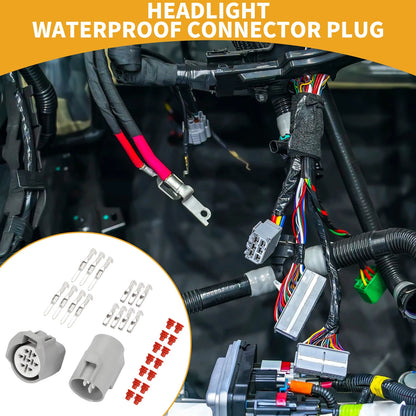 7 Pin Headlight Waterproof Connector Plug for Toyota Lexus
