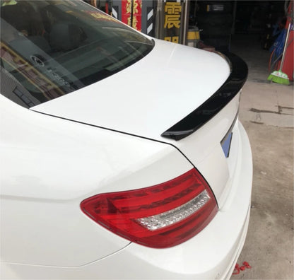 Rear Boot Spoiler Wing for Mercedes C Class W204 Sedan Glossy Black (2008-2014)