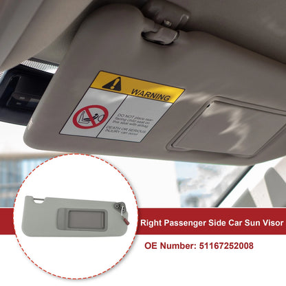 Right Car Sun Visor with Mirror for BMW 3 Series E90 E91 (2005-2013)