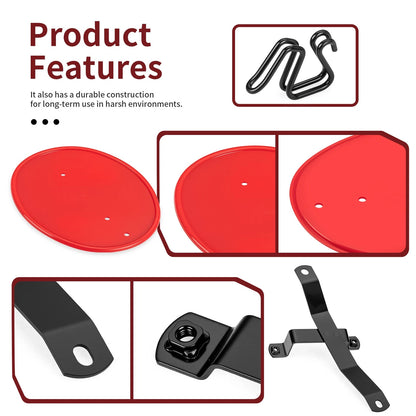 Red Number Plate Kit for Honda Z50R (1979-1987)
