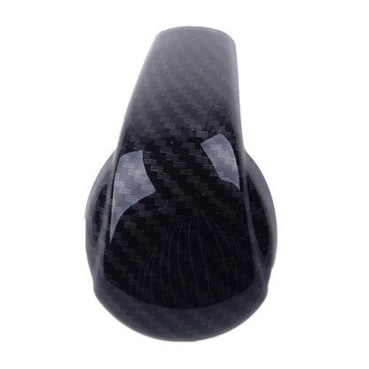 Black Carbon Fiber Style Knob Cover for Mazda 3 Axela (2014-2017)