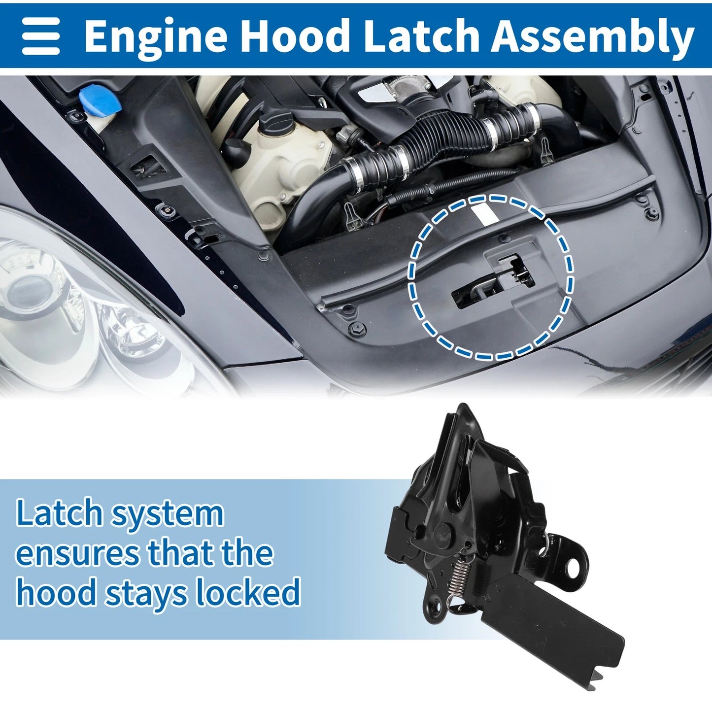 Hood Latch Assembly for Toyota Camry (2017-2023)
