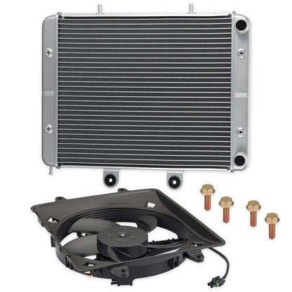 Aluminum Radiator & Cooling Fan for Polaris Sportsman 800 6x6 2009-2014