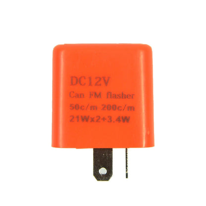 LED Adjustable Flasher Relay 2 Pin 12V Turn Signal Indicator for Motorcycle