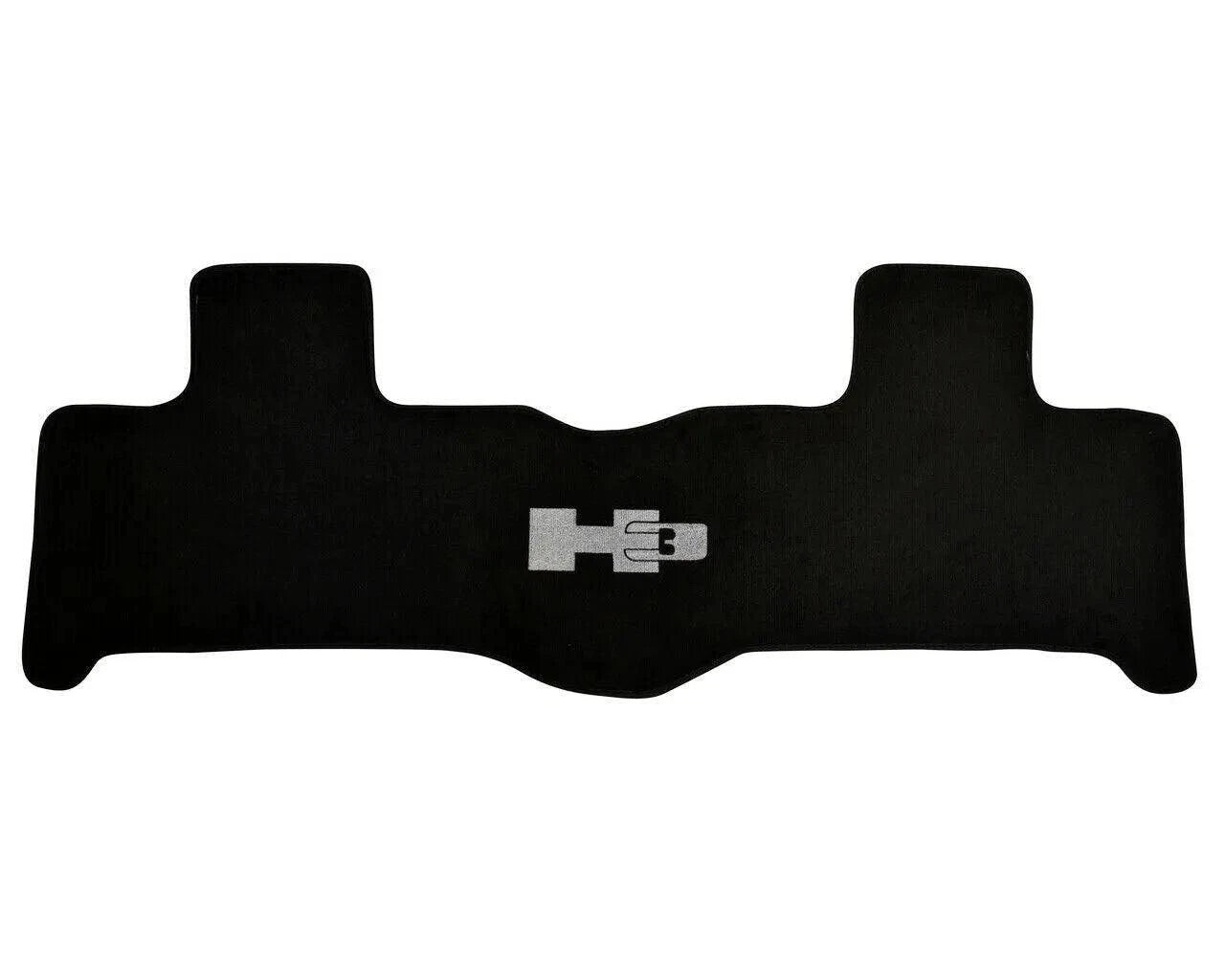 Black Floor Mats for Hummer H3 Tailored Carpets with H3 Emblem (2005-2010)