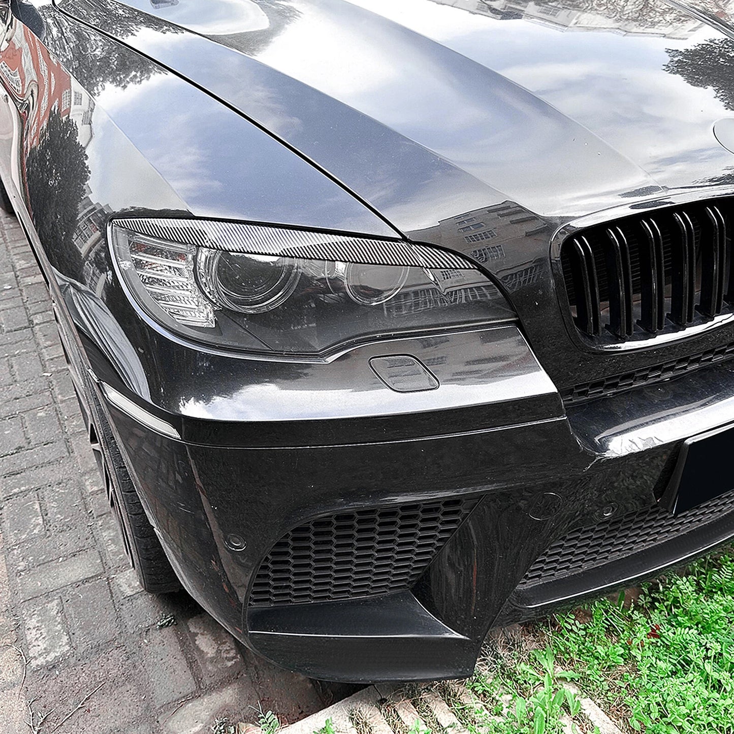 Headlight Eyelid Trims Covers for BMW X6 E71 (2008-2014)